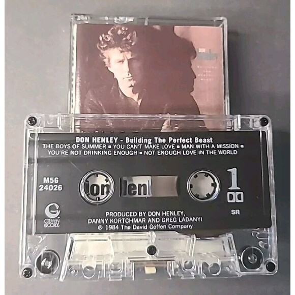 Vintage Don Henley Building the Perfect Beast Cassette 1984 Columbia House - Picture 3 of 4